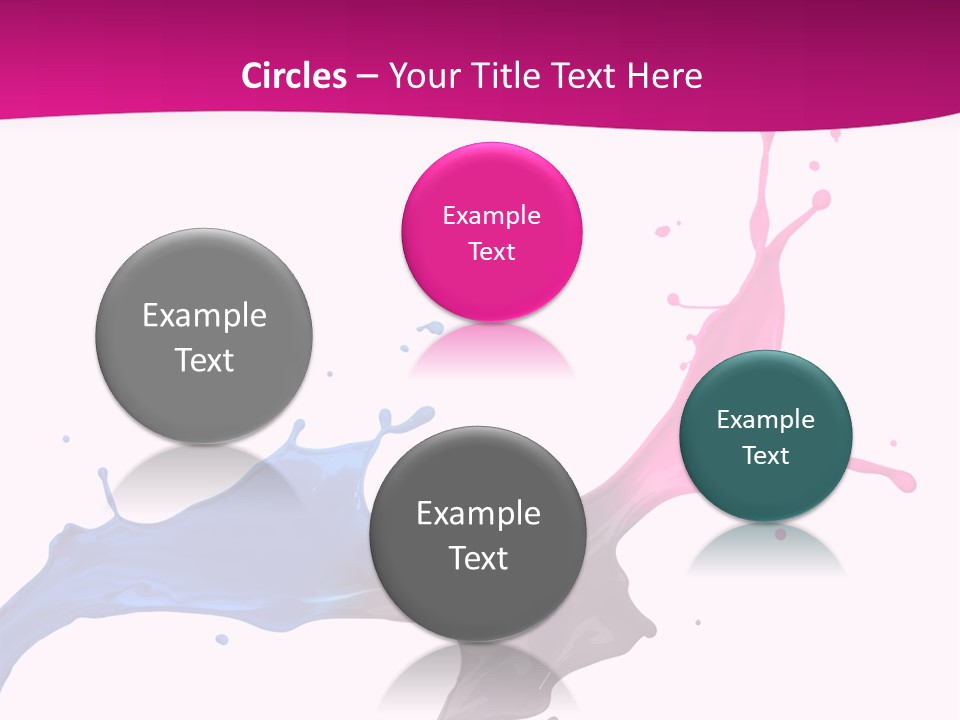 Magenta Motion Colour PowerPoint Template