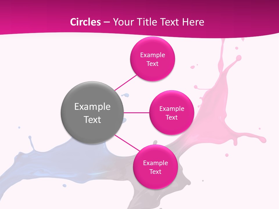 Magenta Motion Colour PowerPoint Template