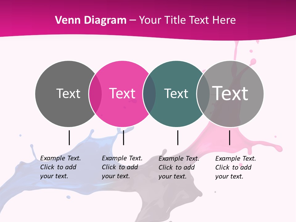 Magenta Motion Colour PowerPoint Template