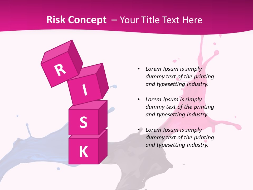 Magenta Motion Colour PowerPoint Template