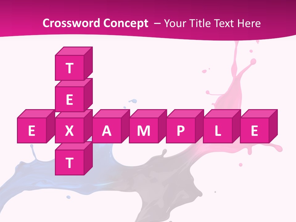 Magenta Motion Colour PowerPoint Template