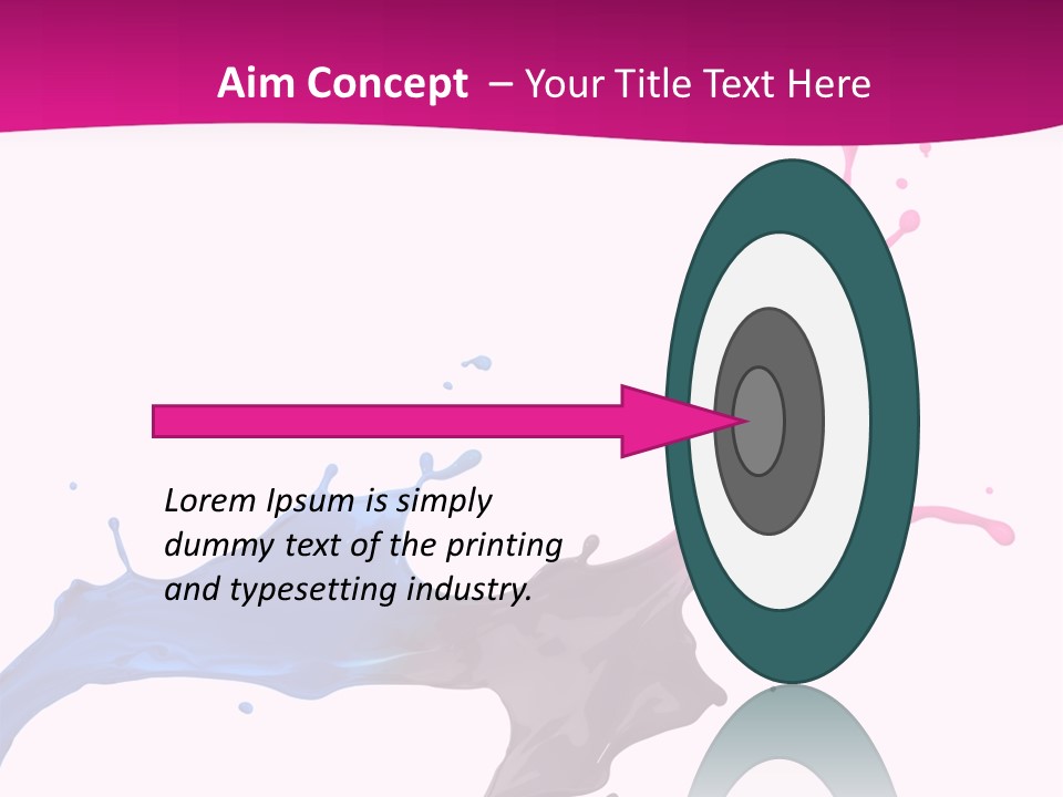 Magenta Motion Colour PowerPoint Template