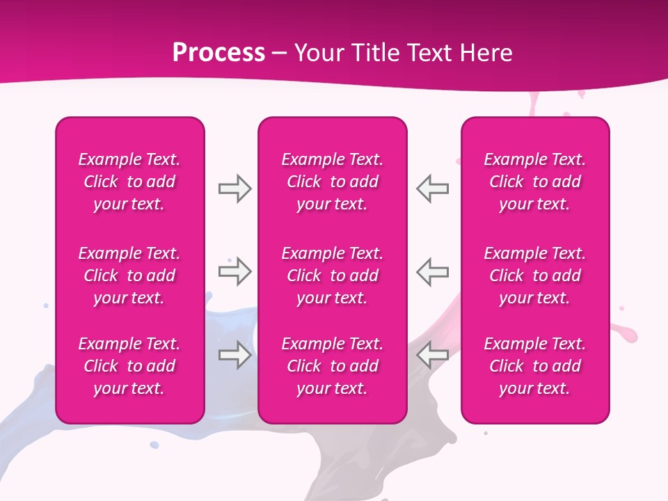 Magenta Motion Colour PowerPoint Template