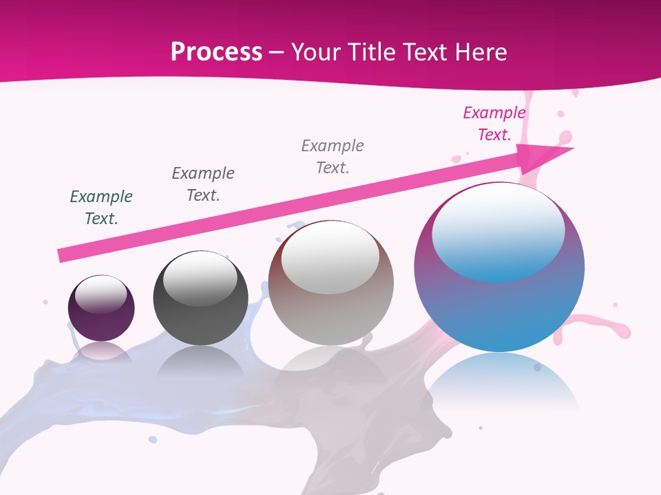 Magenta Motion Colour PowerPoint Template