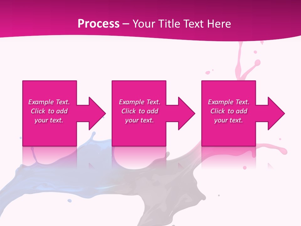 Magenta Motion Colour PowerPoint Template
