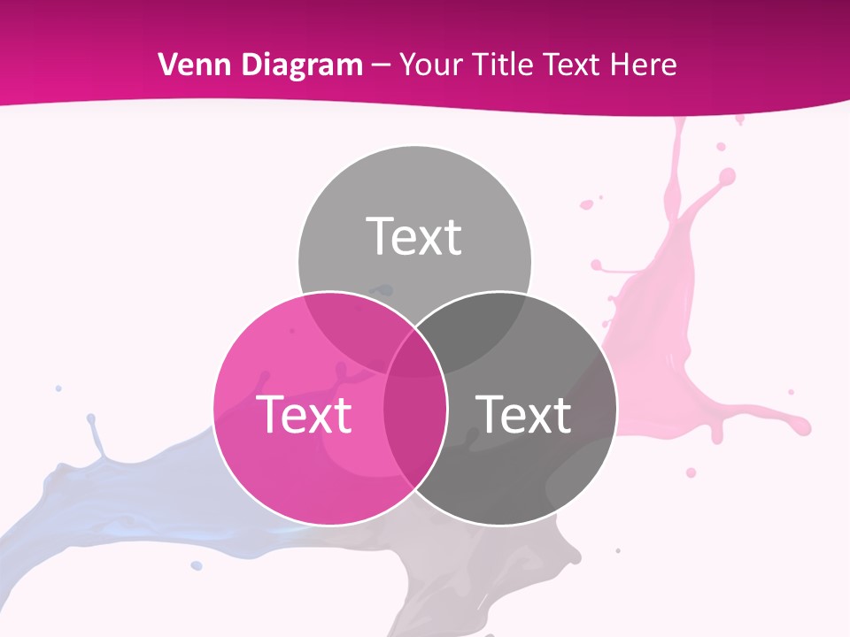 Magenta Motion Colour PowerPoint Template