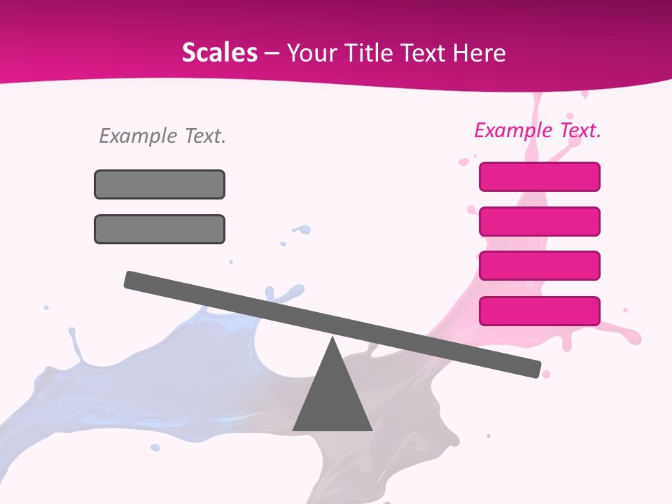 Magenta Motion Colour PowerPoint Template