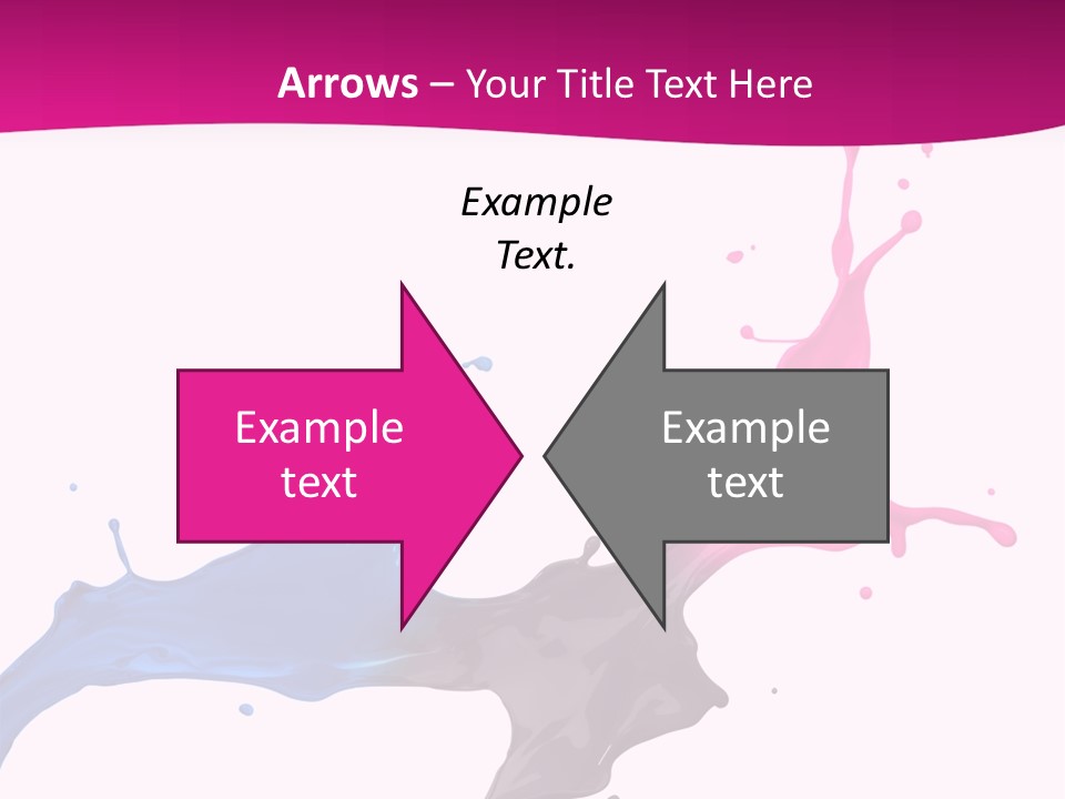 Magenta Motion Colour PowerPoint Template