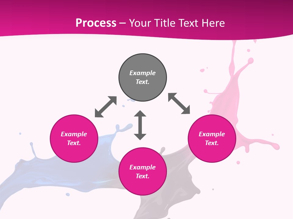 Magenta Motion Colour PowerPoint Template