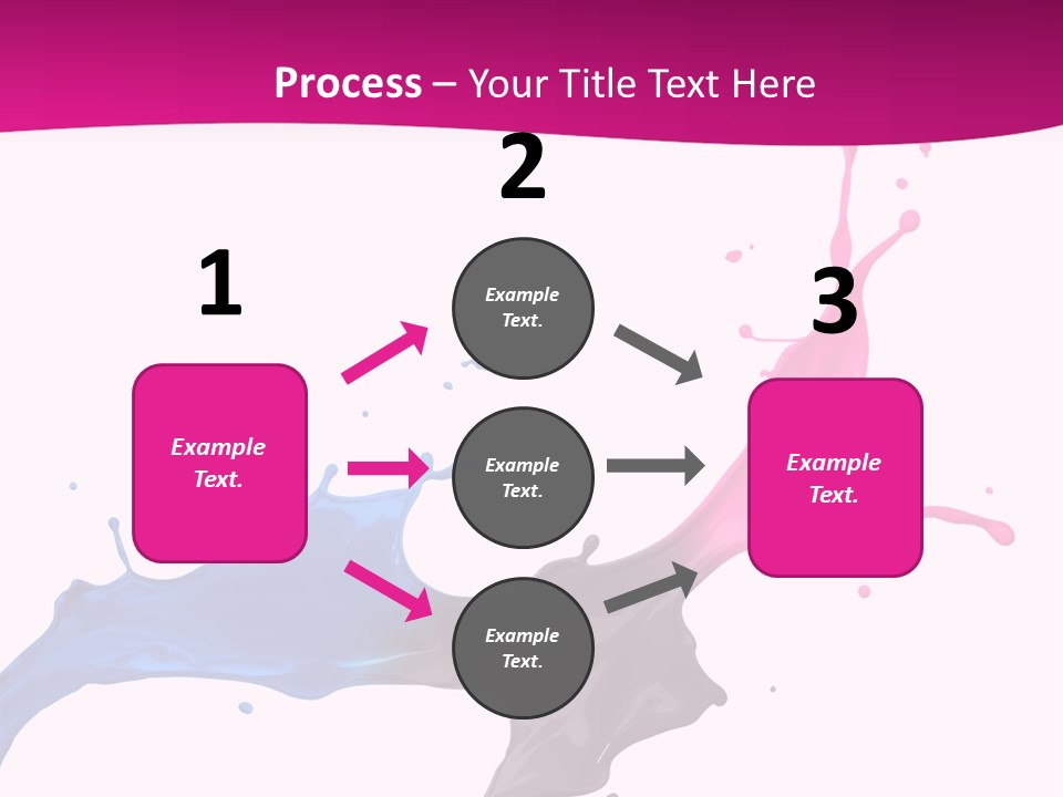 Magenta Motion Colour PowerPoint Template