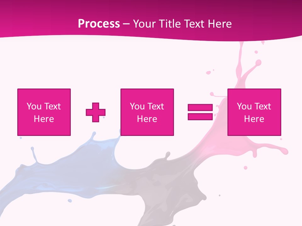 Magenta Motion Colour PowerPoint Template