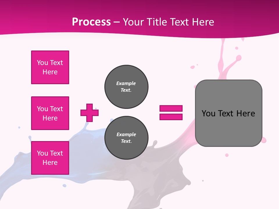 Magenta Motion Colour PowerPoint Template
