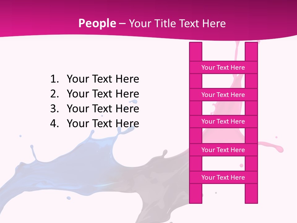 Magenta Motion Colour PowerPoint Template