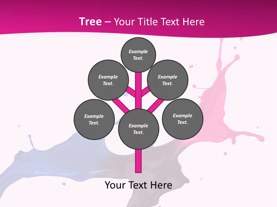 Magenta Motion Colour PowerPoint Template