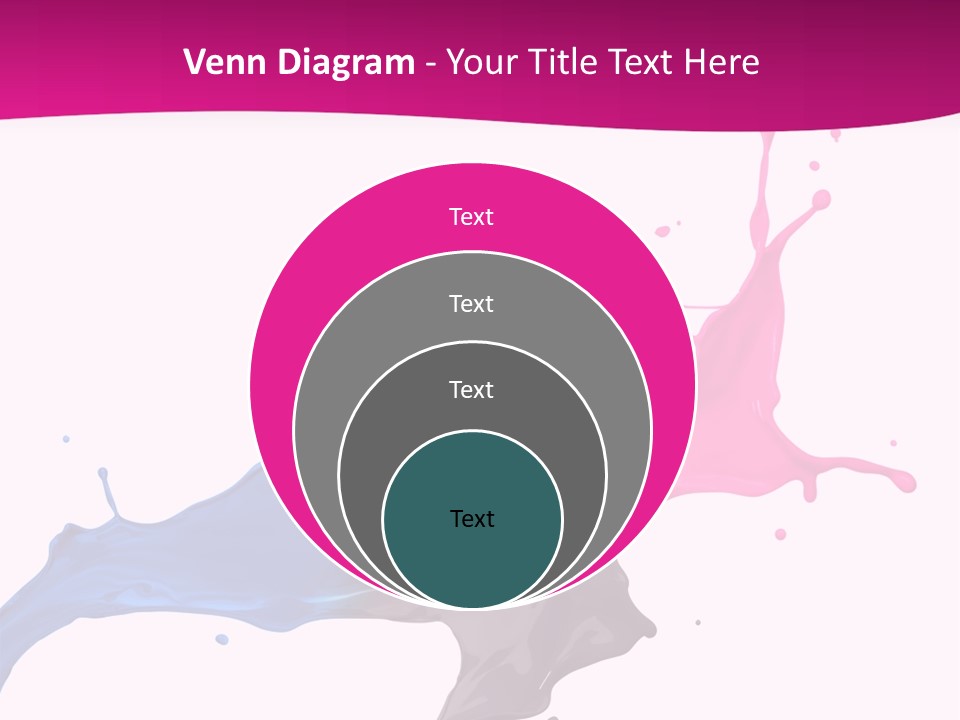 Magenta Motion Colour PowerPoint Template