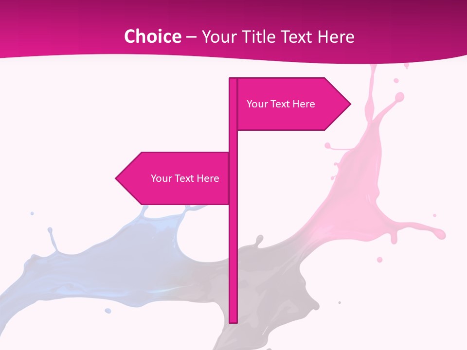 Magenta Motion Colour PowerPoint Template