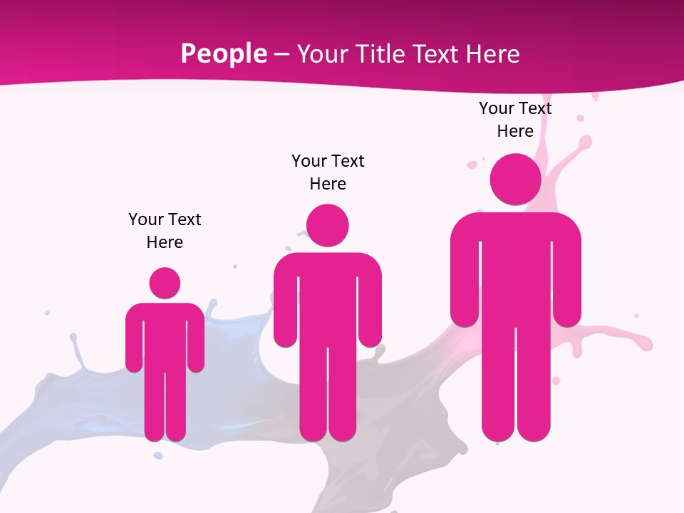 Magenta Motion Colour PowerPoint Template