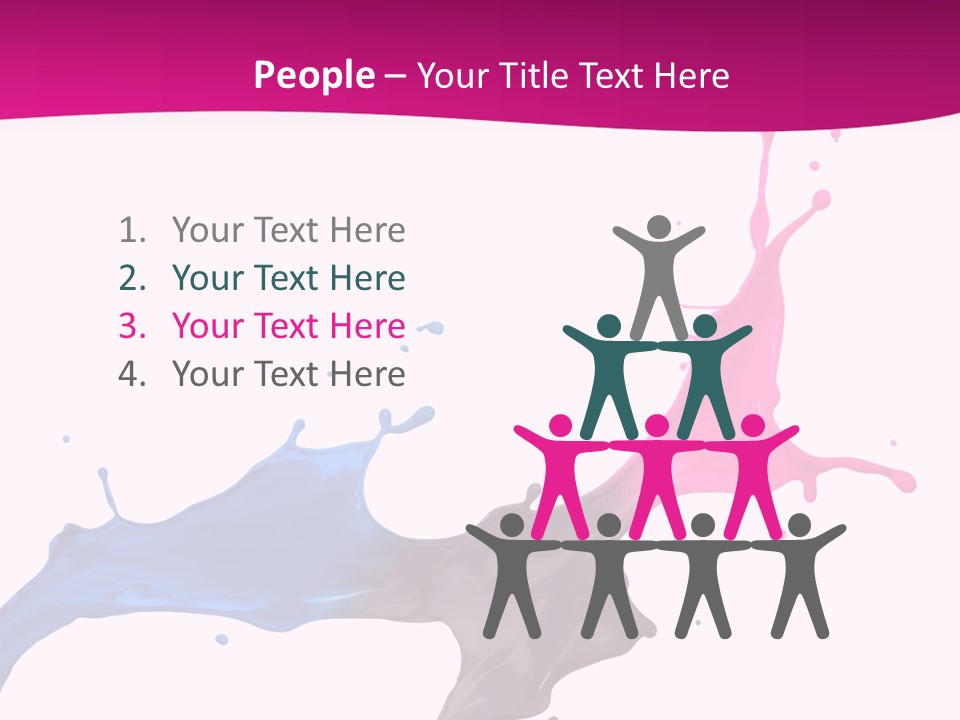 Magenta Motion Colour PowerPoint Template