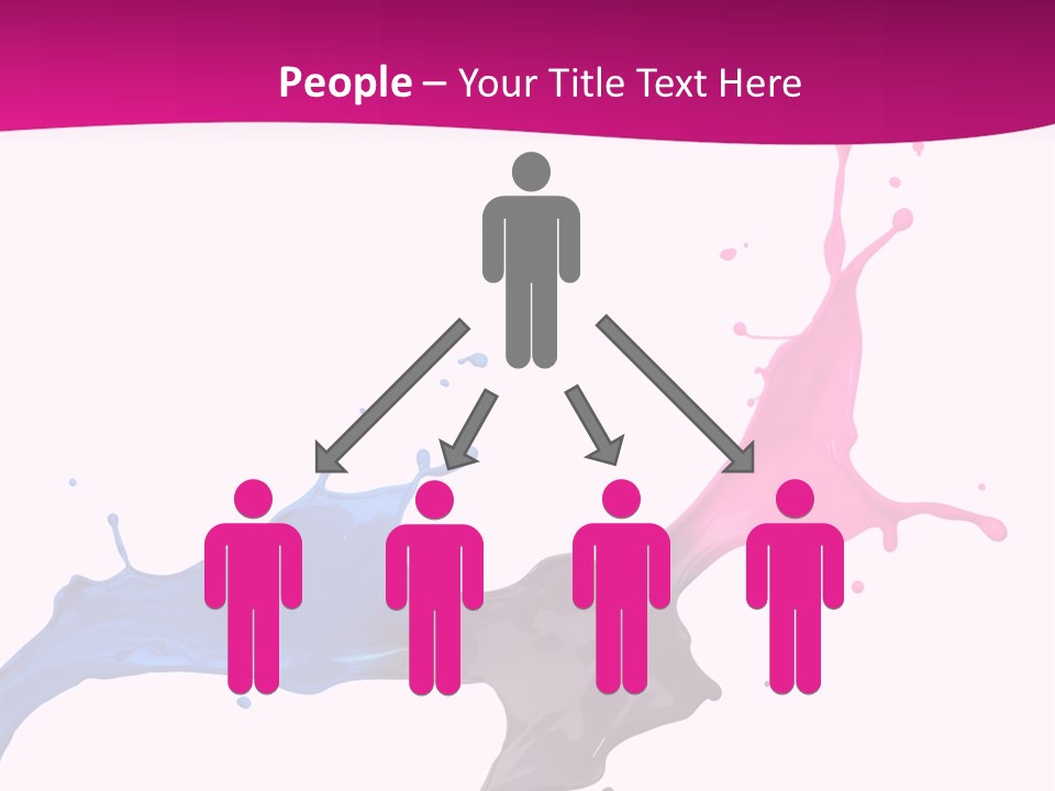 Magenta Motion Colour PowerPoint Template