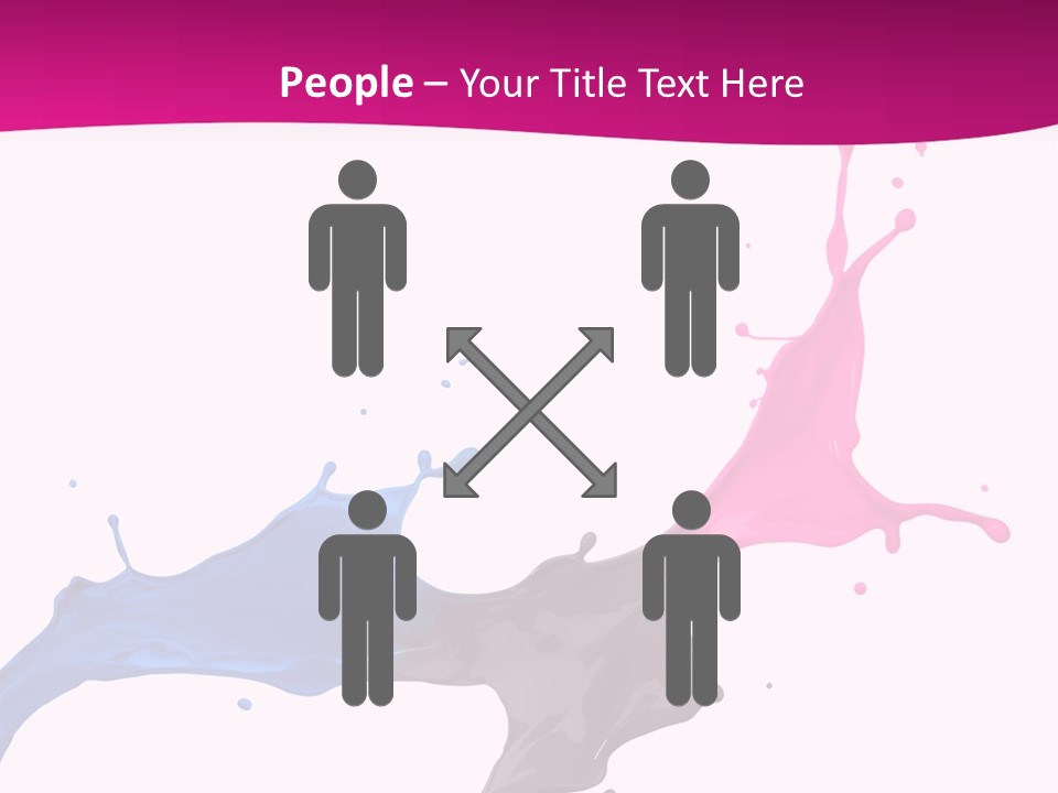 Magenta Motion Colour PowerPoint Template