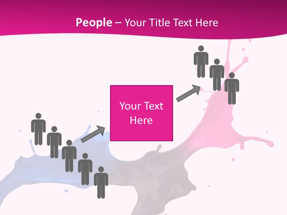 Magenta Motion Colour PowerPoint Template