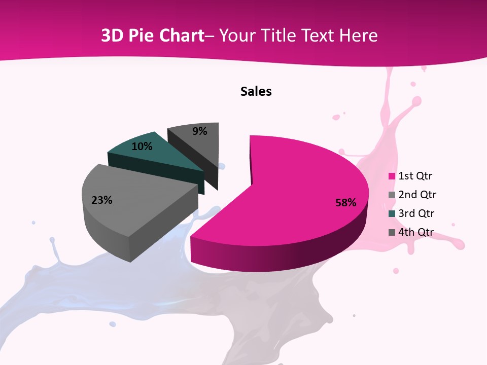 Magenta Motion Colour PowerPoint Template