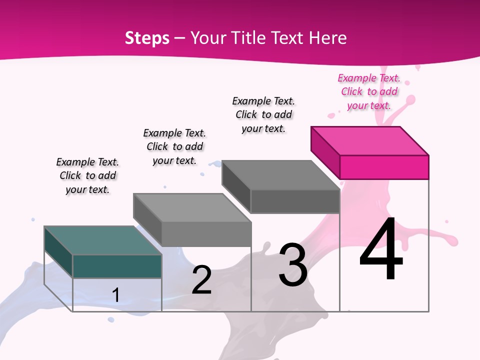 Magenta Motion Colour PowerPoint Template