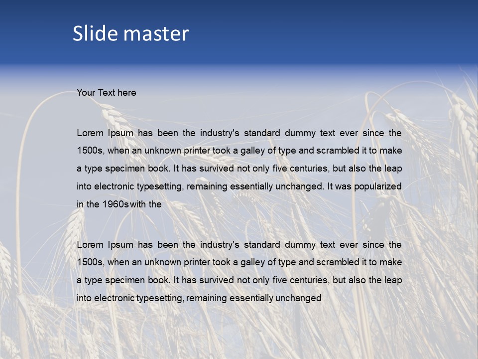 Field Growing Seed PowerPoint Template