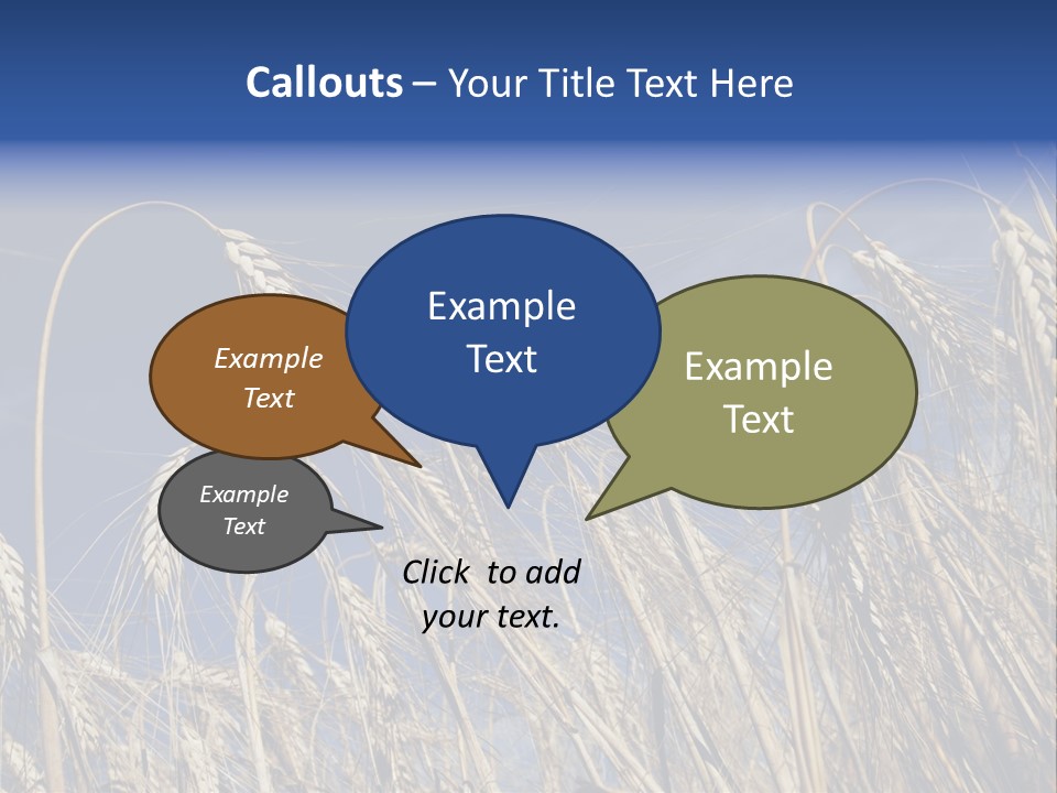 Field Growing Seed PowerPoint Template