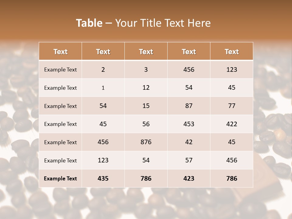 Bean Group Dark PowerPoint Template