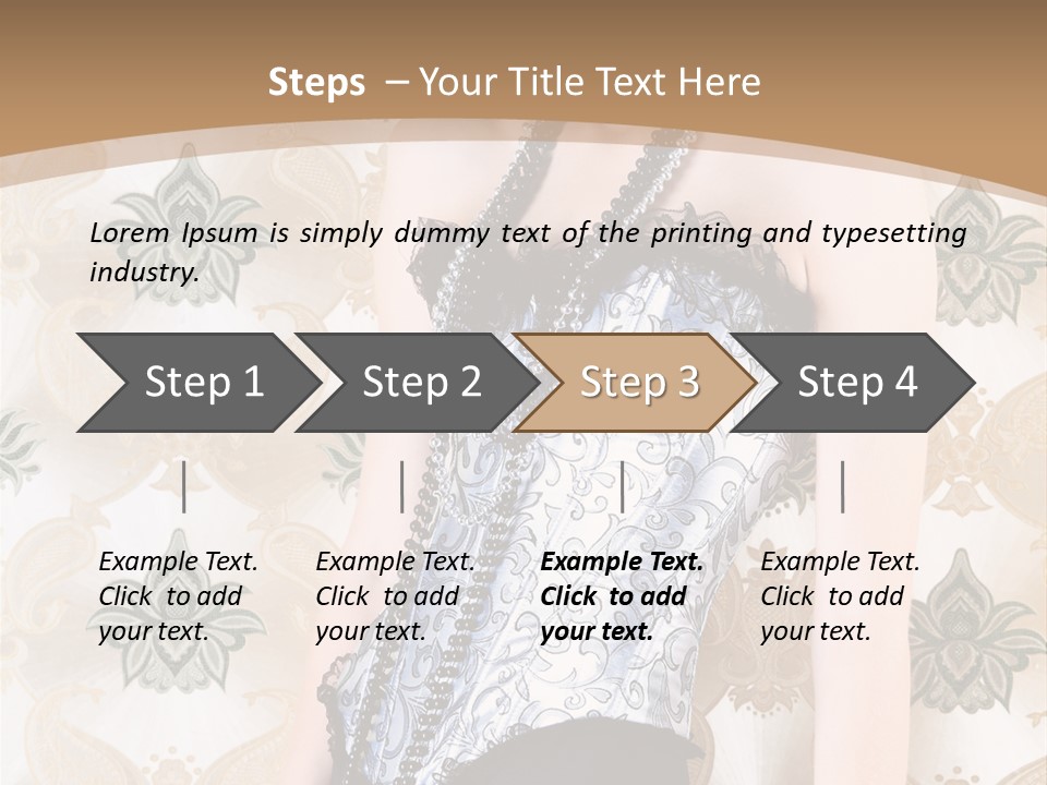 Beauty Ornament Sensual PowerPoint Template