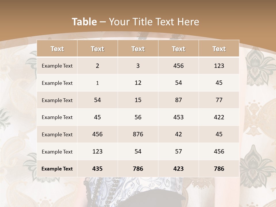 Beauty Ornament Sensual PowerPoint Template