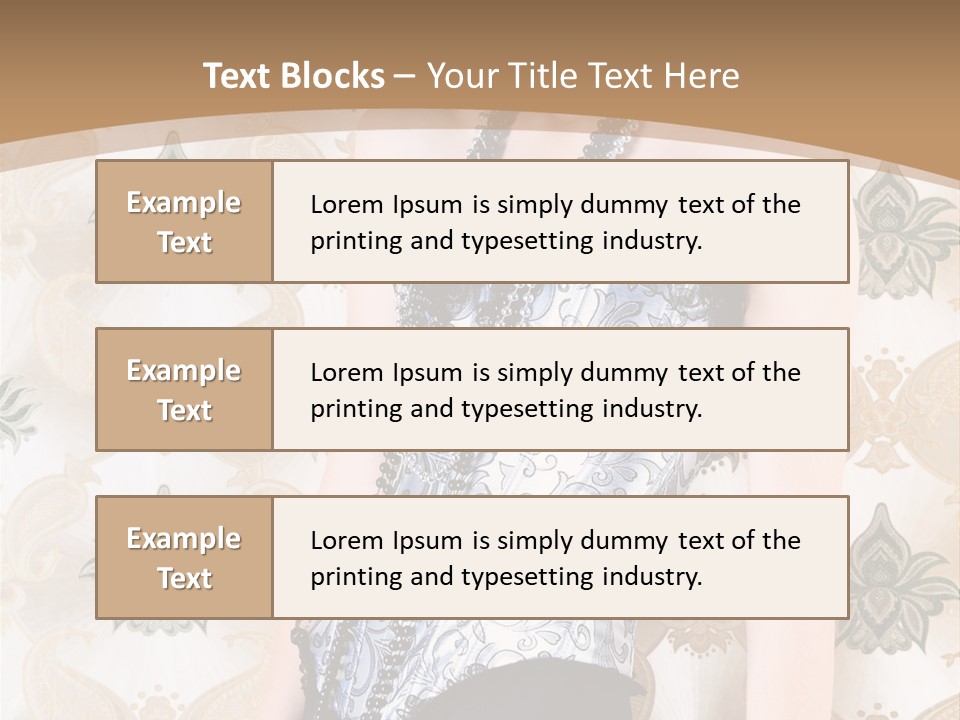 Beauty Ornament Sensual PowerPoint Template