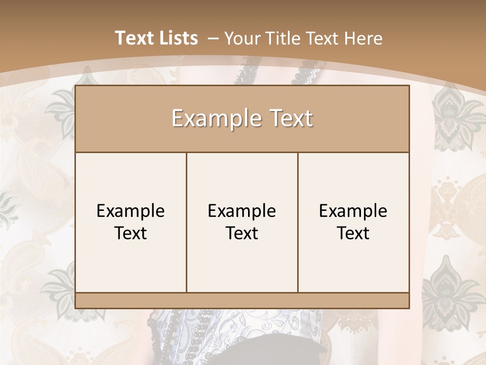 Beauty Ornament Sensual PowerPoint Template