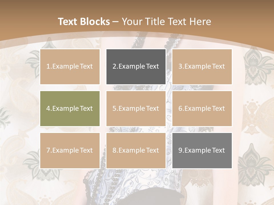 Beauty Ornament Sensual PowerPoint Template