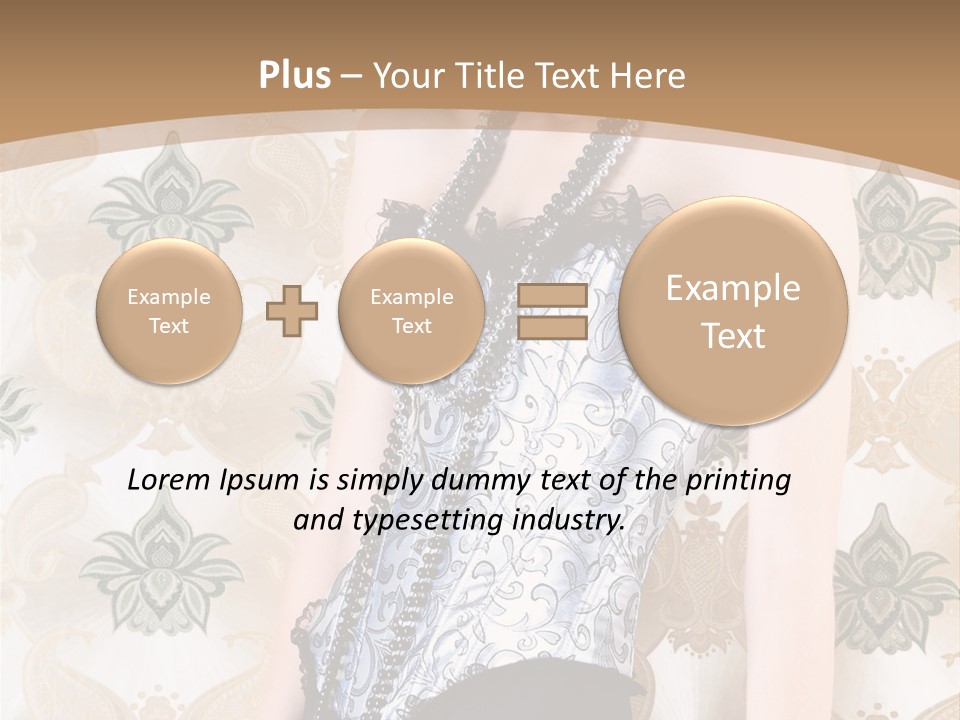 Beauty Ornament Sensual PowerPoint Template