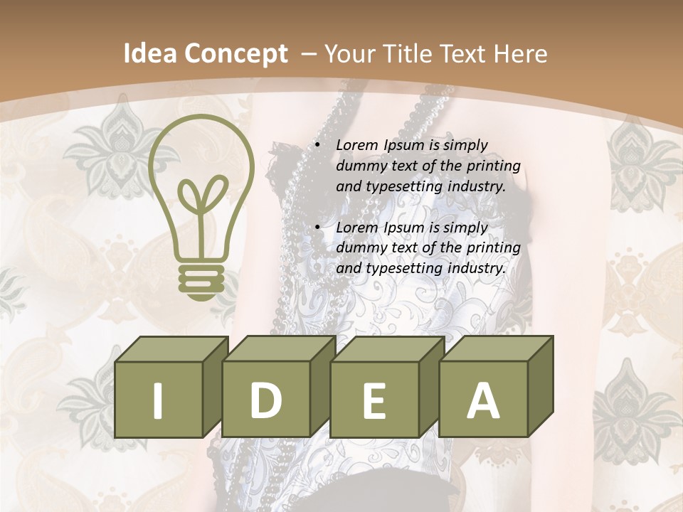 Beauty Ornament Sensual PowerPoint Template