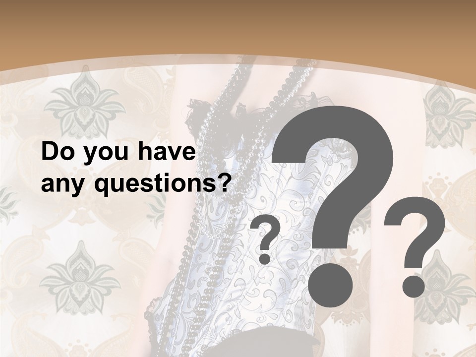 Beauty Ornament Sensual PowerPoint Template