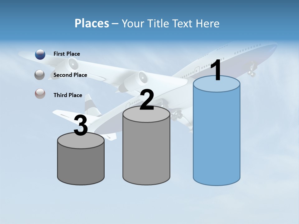 Aeroplane Sunny Turbulence PowerPoint Template