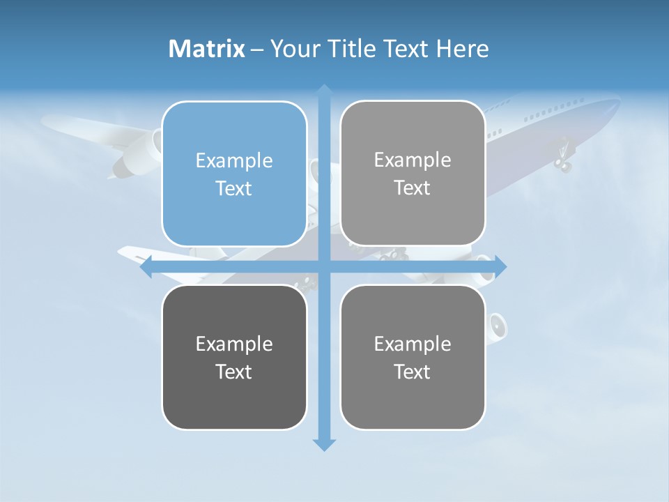 Aeroplane Sunny Turbulence PowerPoint Template