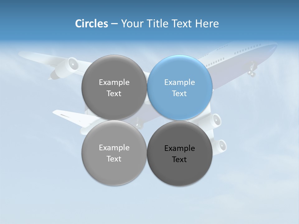Aeroplane Sunny Turbulence PowerPoint Template