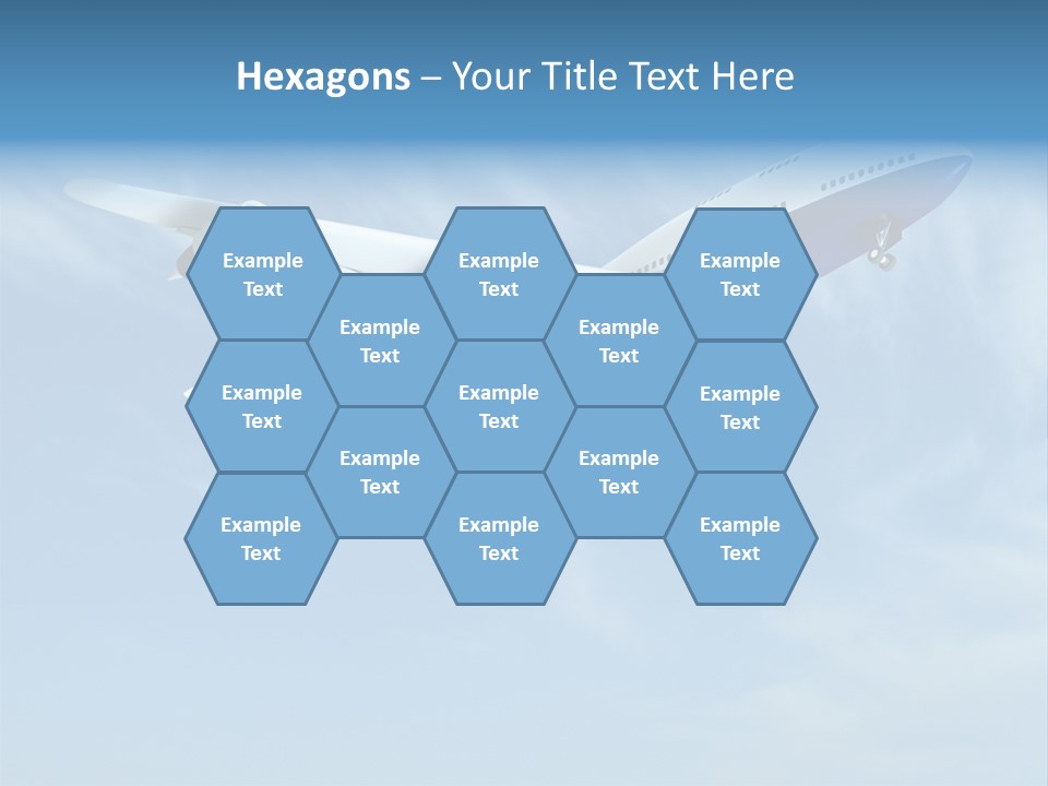 Aeroplane Sunny Turbulence PowerPoint Template