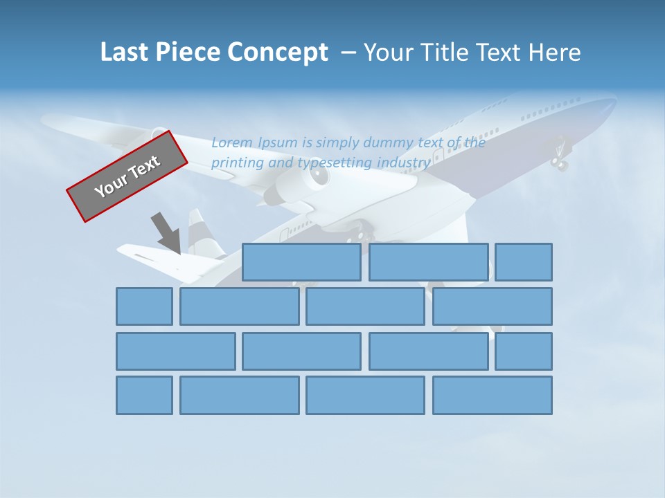 Aeroplane Sunny Turbulence PowerPoint Template