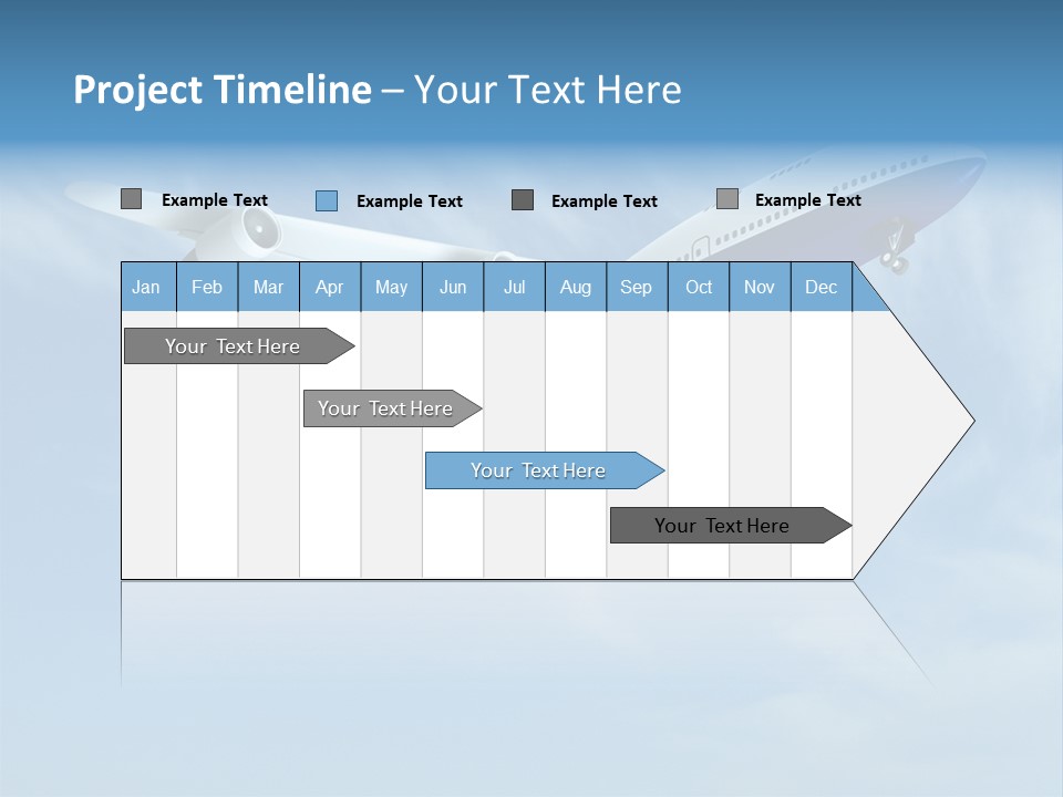 Aeroplane Sunny Turbulence PowerPoint Template