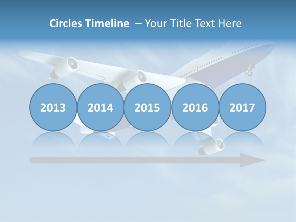 Aeroplane Sunny Turbulence PowerPoint Template