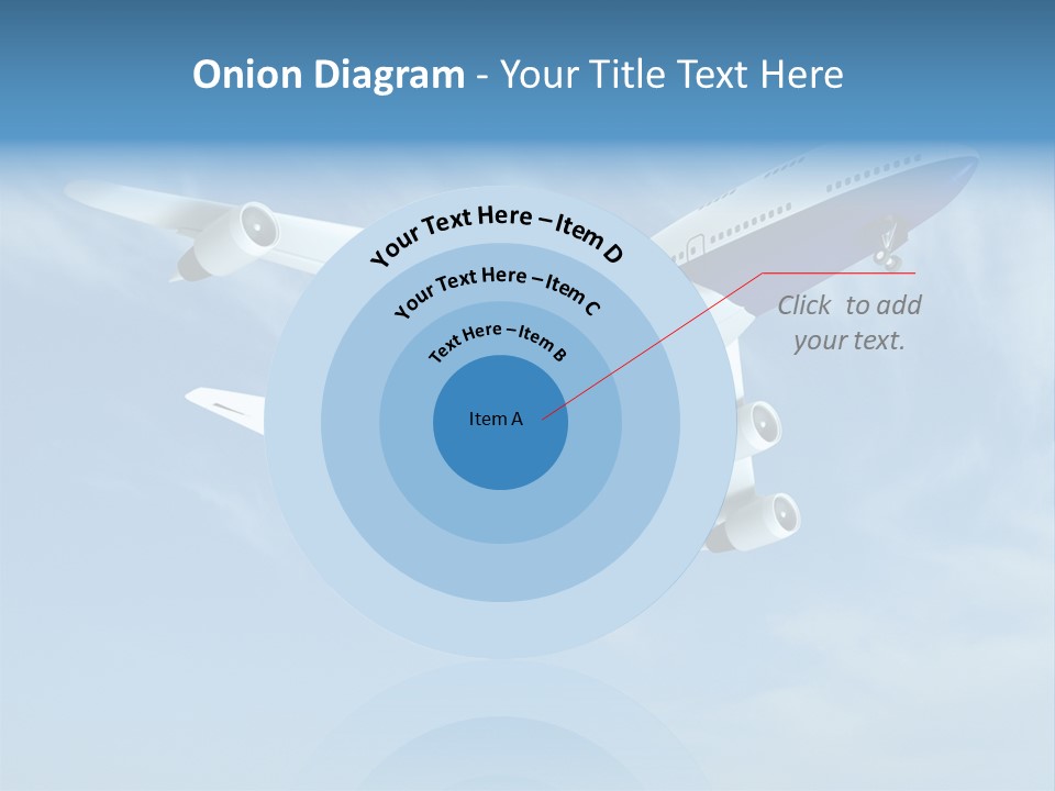 Aeroplane Sunny Turbulence PowerPoint Template