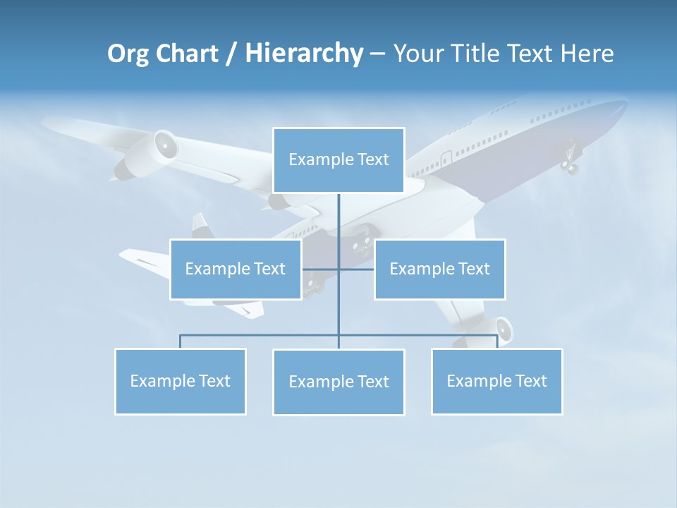 Aeroplane Sunny Turbulence PowerPoint Template