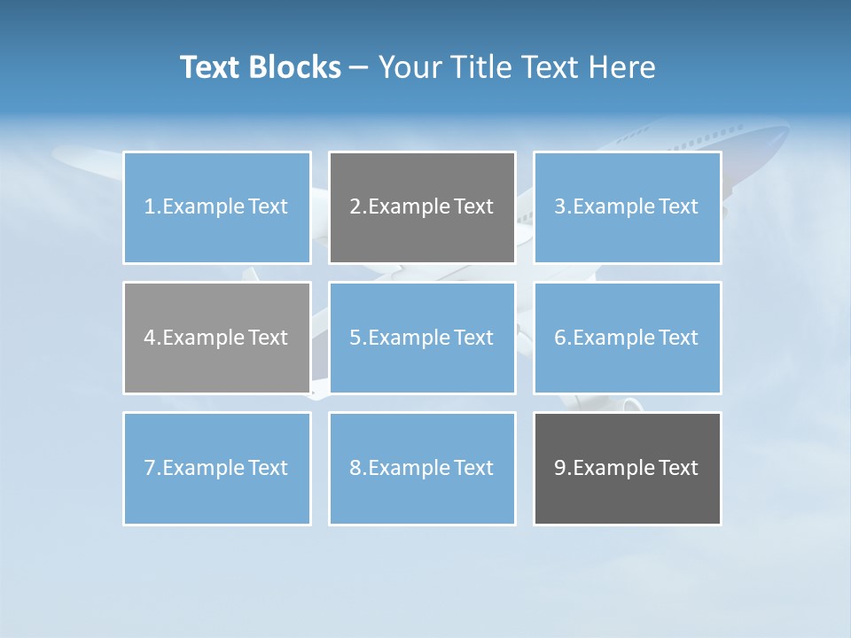 Aeroplane Sunny Turbulence PowerPoint Template