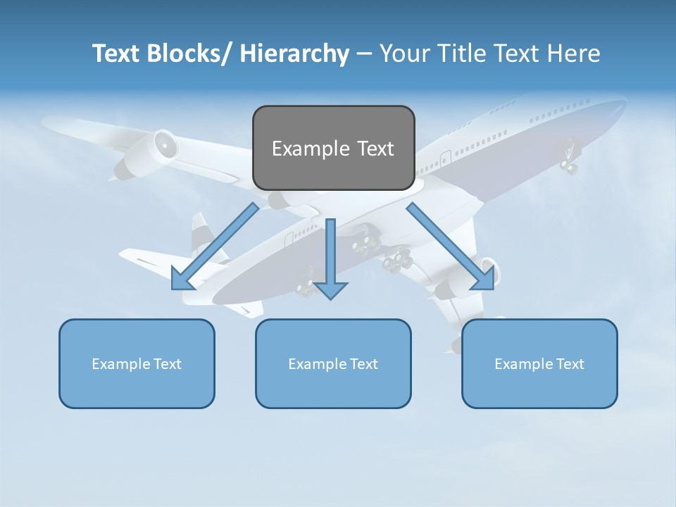 Aeroplane Sunny Turbulence PowerPoint Template