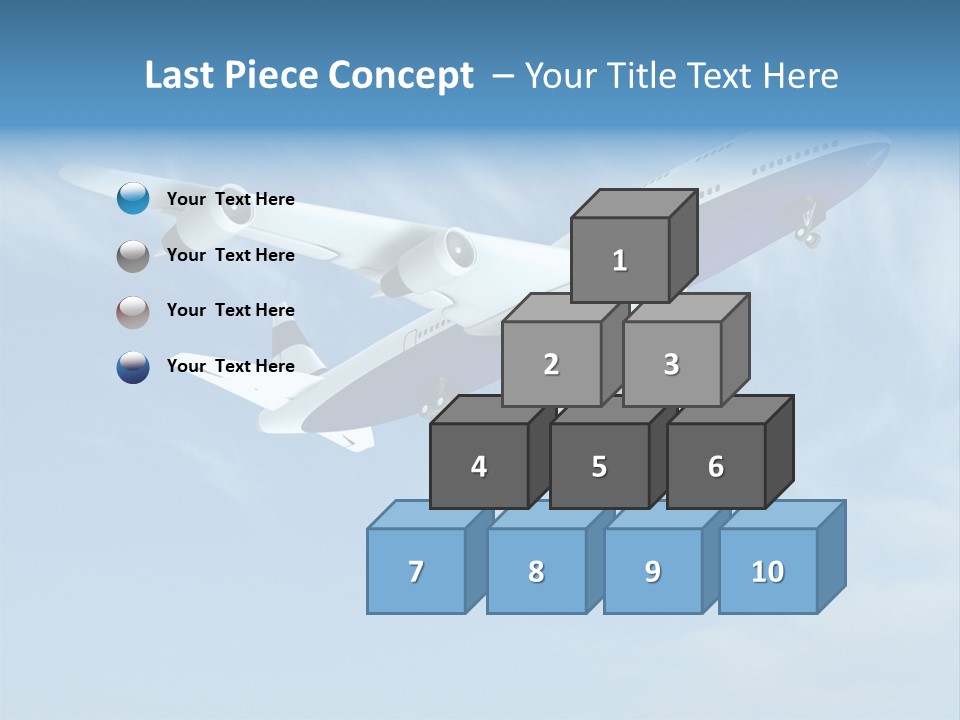 Aeroplane Sunny Turbulence PowerPoint Template